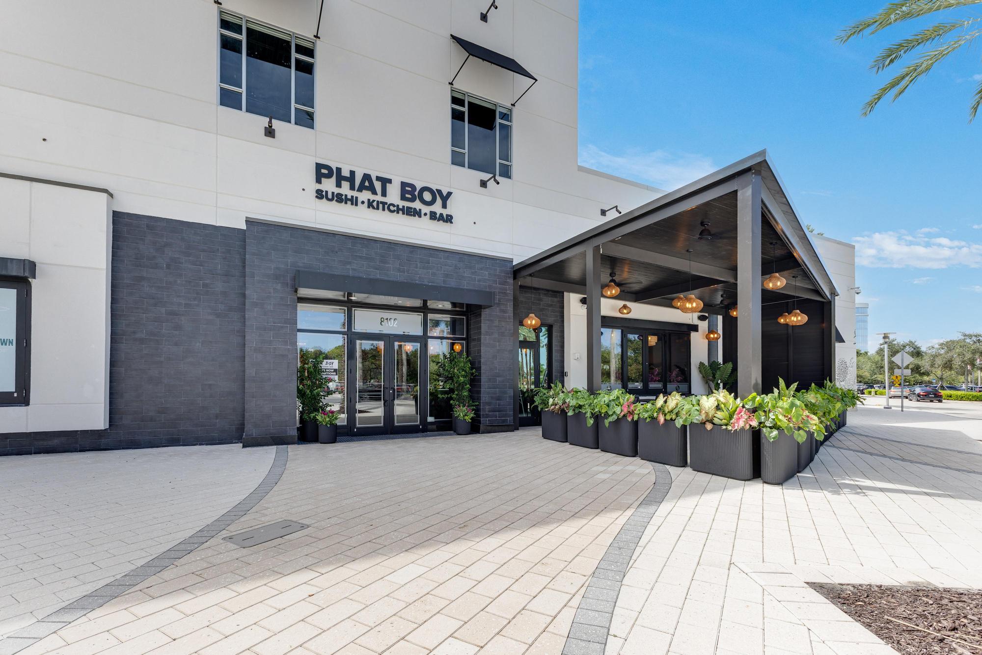 Phat Boy Sushi entrance and dining area